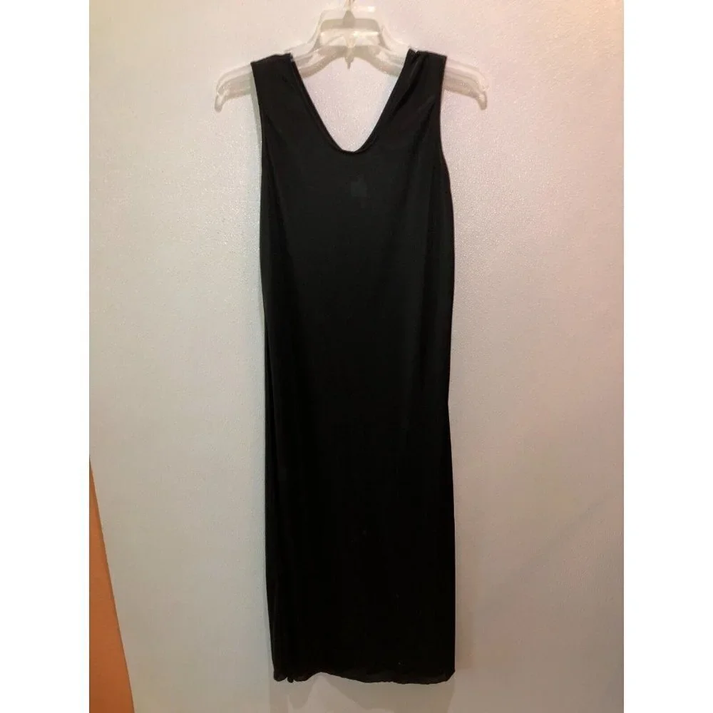 Praise Hymn Womens Small Black Gold Beaded Sequins Cocktail Party Formal Dress